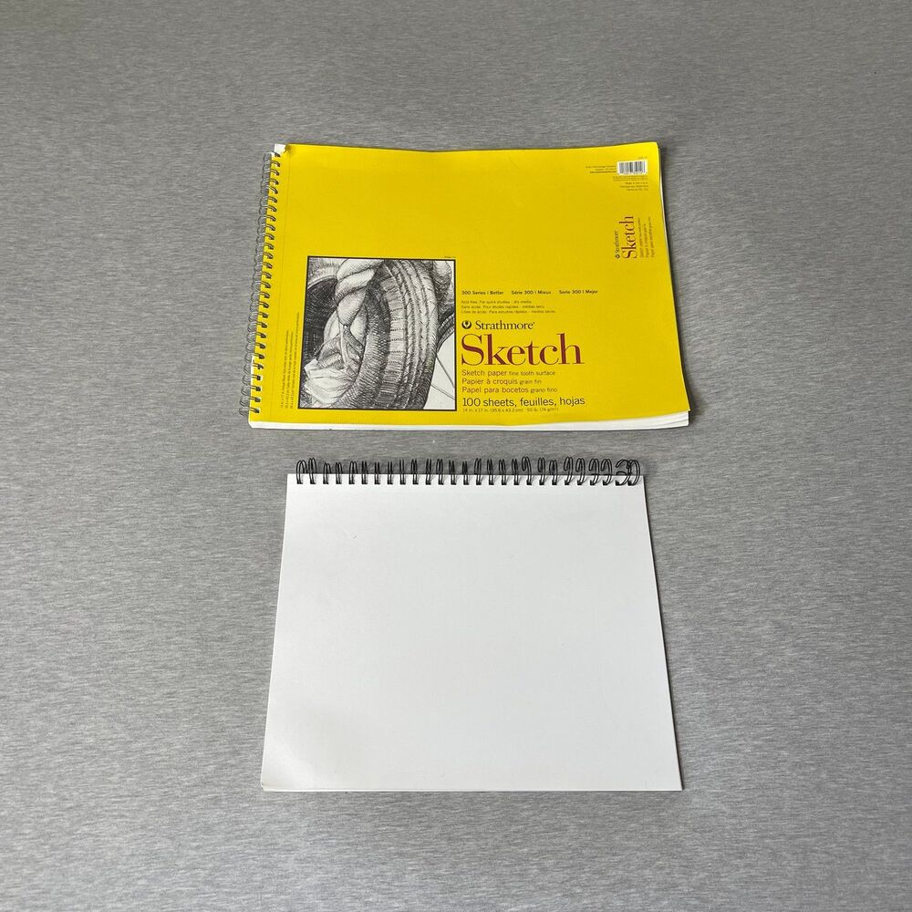 Strathmore 12” x 14” Sketch White Paper Pads 2 PCS. Set